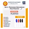 J.H. Company Plumon Mini Marcador Para Pizarron Blanco 2mm X
