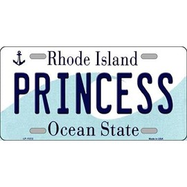 Princess Rhode Island Novelty Metal Vanity License Plate Tag LP-11212