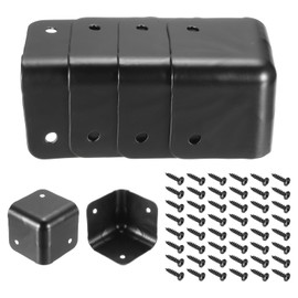 MECCANIXITY 16 Pcs Speaker Cabinet Corners Protector 60x60x48mm Metal Stackable Guard Wrap Angle Case Edge Box Protection with 48 Pcs Installation Screw for Stage DJ Audio Sound Case