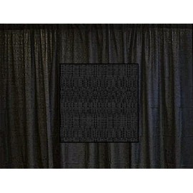 3 Ft. High x 4 Ft. Wide Banjo Drape Panel (For Pipe and Drape Displays and Backdrops) - Black