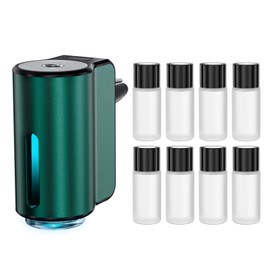 Smart Car Air Freshener, Car Air Freshener Diffuser, Car Diffuser Air Freshener with Three Adjustable Modes, Aromatizante para Carro, Car Diffuser with 8pcs Essential Oil (Green)