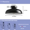 DIRYZON 12-Inch Industrial Ceiling Light Fixture,Black Bedroom Ceiling Light,Metal Ceiling