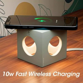 4Terra Limestone Wireless Charger and Night Light - unique night stand addition