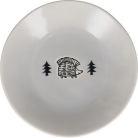 Yamakasyoten LL92-257 Lisa Larson Plate, Plate, 5.3 inches (13.5 cm), Stroll, Gray, Made in Japan