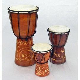 Rustic Djembe Tribal Drum - 8"