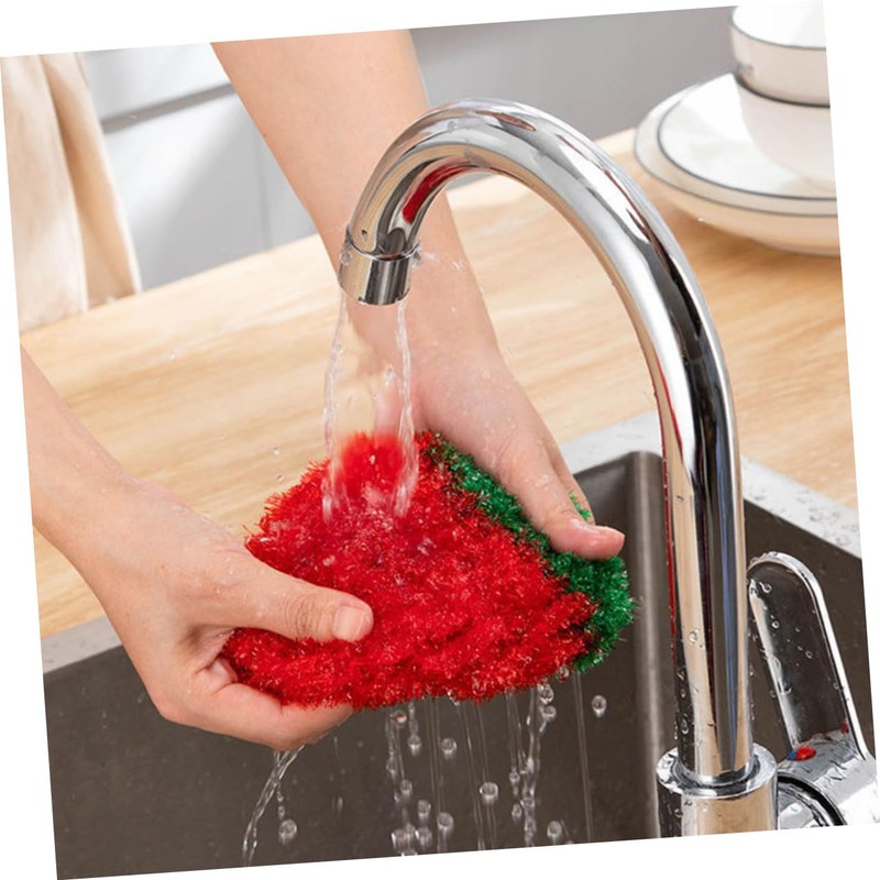 NOLITOY 3Pcs Strawberry Shaped Dish Towels Creative Washing Towels for