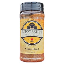Mississippi Spice Company Premium Rubs & Seasonings, Veggie Blend, All-Purpose, 10 oz
