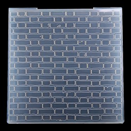 Kwan Crafts Brick Wall Background Plastic Embossing Folders for Card Making Scrapbooking and Other Paper Crafts 3050914