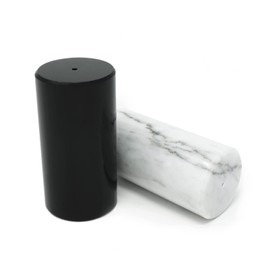 Mármol Fundamental - Salero y Pimentero de mármol - Blanco y Negro Brillante