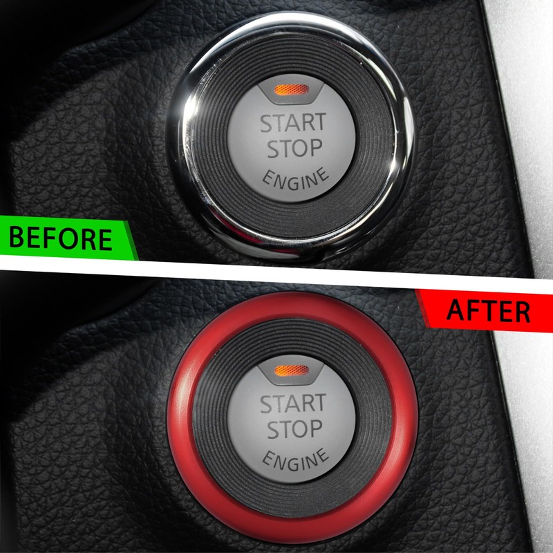 TOMALL Engine Start Stop Ring Trim Compatible with Nissan Altima