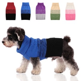 ASENKU Warm Dog Sweater for Small and Medium Dogs, Pet Sweater for Autumn and Winter, Dog Clothes, Thickened Sweater for Puppies, Cats, Turtleneck Sweater for Dogs, Chihuahua,