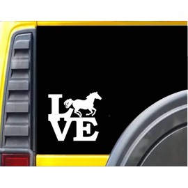 EZ-STIK Horse Running loveJ361 6x6 inch Sticker Horse Decal
