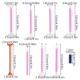 EYVRPAU 9 Pieces Diamond Painting Pen DIY Diamond Painting Tools Drill Pen Embroidery Tip Painting Accessories for Nail Art Crystal Gemstones 5D