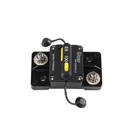 GLOSO GLOSO Circuit Breaker E93 100A Breaker Extended Surface Mount 1/4" Diagonal Stud Waterproof IP67 Marine RV Truck Hi-Amp (100A)