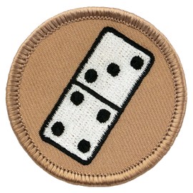 Domino Patrol Patch - 2" Diameter Round Embroidered Patch (Sew-on)