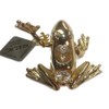 24K Gold Plated Frog with Austrian Crystals 2.5 inches