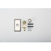 Baldwin 4860 3" x 1-1/2" Illuminated Rectangular Door Bell from