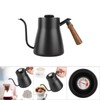 850ml Stainless Steel Drip Over Coffee Kettle Gooseneck with Wooden