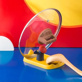 STARRY G Kitchen Utensils Rest with Drip Pan, Pot Lid Holder Stand, Cooking Spoon Rest with Lid Holder, Countertop Organiser Rack for Ladles, Tongs, Spatula, Fisherman Design Flatware Tray Shelf - Y