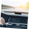 FUNOMOCYA Tiny Solar Car Clock Auto Digital Calendar Car Thermometer