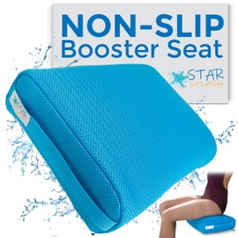 Star Splash Hot Tub Booster Seat, 15 x 12 x 5 Inches - Bath Cushion with Non-Slip Micro Dot Bottom and 6 Weight Sections - Quick Dry Inflatable Hot Tub Accessories for Adults and Kids