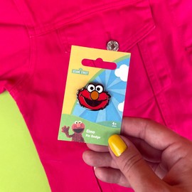 Pawprint Family | Elmo Enamel Pin Badge | Sesame Street Enamel Pin Badge