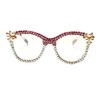 ICARA Oversized Christmas Bling Rhinestone Reading Glasses for Women Christmas