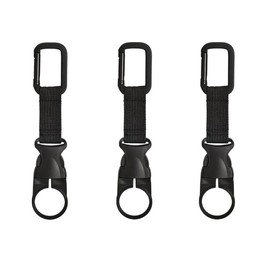 Plastic Bottle Rack with Mountaineering Buckle, Mountaineering Camping, Multi-functional Mountaineering Buckle, Portable Water Bottle Buckle, Easy to Use, Detachable and Compatible with Rucksack