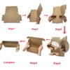 Corrugated Cardboard Shipping Boxes, 150x150x50mm (6"x6"x2") Small Parcel Boxes, Packaging