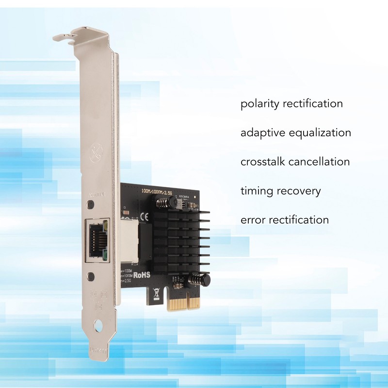 PCIe Network Card 2.5Gbps Remote Wake Up RTL8125 Chip Support