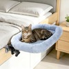 Midollarle Bedside Cat Bed, Foldable Cat Bed Attaches to Bed