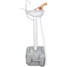 Portable Sink Outdoor Camping Sink Battery Operated Electric Hand Washing Station | 5 Gallon Tank with Towel Holder & Soap Dispenser