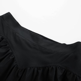 SCARLET DARKNESS Women's Victorian Costume Skirt Medieval High Waist Maxi Skirt, black, M