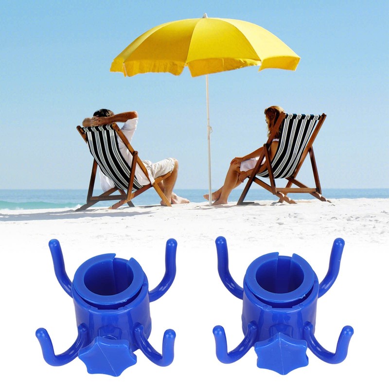 Fdit Pack of 2 Parasol Hooks, Beach Umbrella Hooks for