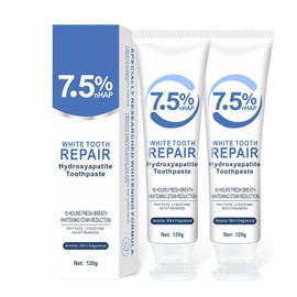 Heyzeibo Hydroxyapatite toothpaste, fluoride-free enamel repair and relief of tooth sensitivity, pack of 2