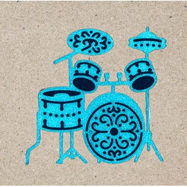 Large Drum Kit Metal Cutting Die, Drums, Cymbals, Stencils, Rock n Roll, Card Making, Paper Crafts, Scrapbooking, C1