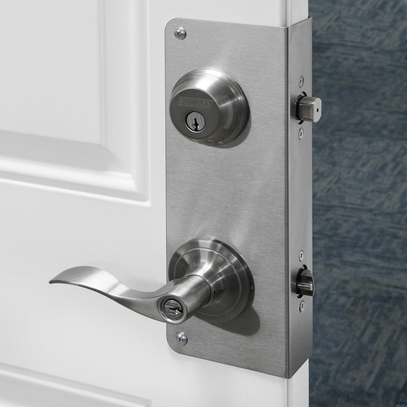 Prime-Line U 10546 Stainless Steel Lock and Door Reinforcement Plate