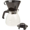 Melitta 52 oz. Pour-Over Coffee Brewer with Glass Carafe, Black