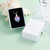 Yinplsmemory Crystal Love Heart Urn Ashes Necklace for Women Mom