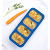 HIC Kitchen Prep-N-Freeze Portion Tray with Lid, Collapsible European-Grade Silicone,