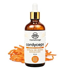 Cordyceps (C. Militaris) - Tintura de Doble Extracción | Soporte para Energía, Resistencia Física y Vitalidad | Hongo del Atleta | Alta Cordicepina | 90ml