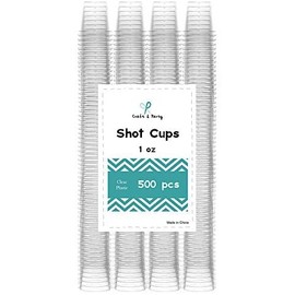 Craft and Party 1oz Premium Shot Glasses in 500 (500, 1oz)