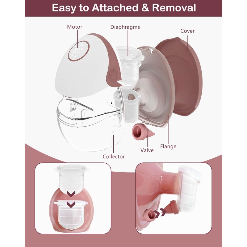 8PC M6 Breast Pump Replacement Accessories, Including 6pcs Duckbill Valve