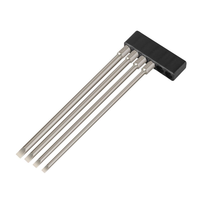 Broppe 4 Pcs Slotted Screwdriver Bit Set Magnetic Flat Head