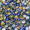 15g Mixed Colours Size Flat Back Pearls Cabochons Decoden 2mm