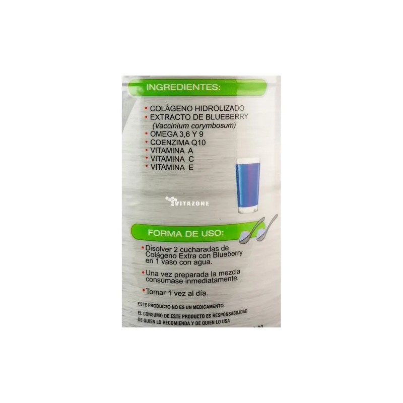 Colágeno Sanabi Polvo Blueberry Coenzima Q10 Omega 1.1 Kg Sin