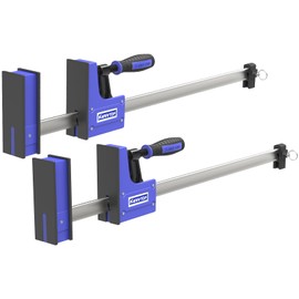 KARRYTON 24-Inch Parallel Clamps, Heavy Duty Bar Clamps for Woodworking, 4" Throat Depth w/ 1600LB Force 2-Pack