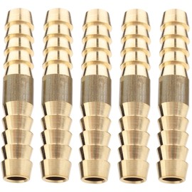 LTWFITTING Bamboo Shoot Joint Straight Hose Fitting Hose Inner Diameter 0.2 inch (6 mm) (Pack of 5)