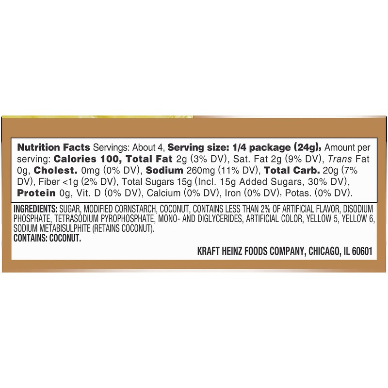 Jell-O Instant Pudding & Pie Filling, Coconut Cream, 3.4 Ounce