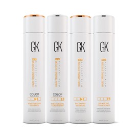 GK HAIR Global Keratin Essential Bundle: Balancing & Moisturizing Shampoo and Conditioner Set (10.1 Fl Oz Each)